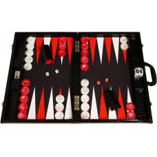Backgammon Board XL Wycliffe Brothers in Black-black