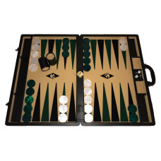 Backgammon board XXL Popular Beige 50 mm Stones