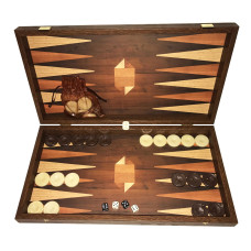 Backgammon set in Wood Skinousa L