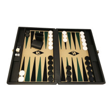Backgammon board M Popular 36 mm Stones BL-be-bl-gr