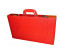 Backgammon set Elegant XL Genuine Leather in Red (4087)