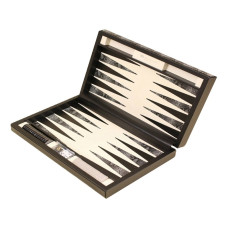 Backgammon set Classy M Genuine Leather in Black
