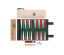 Small travel backgammon Roll-up design FLORENS in green