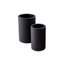 Round Backgammon Dice cups of Wood Black