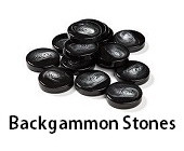 Backgammon stones