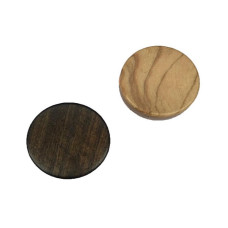 Backgammon pieces made of Olive-wood Diam 26 mm