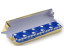Kasino precisionstärningar 19 mm Serie-numrerade 5-pack i blått