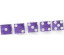 Kasino precisionstärningar 19 mm Serie-numrerade 5-pack i violett