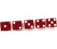 Kasino precisionstärningar 19 mm Serie-numrerade 5-pack i rött