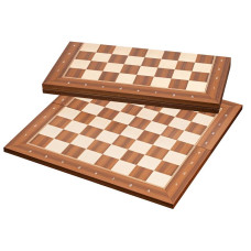 European Chess with walnut board with 50mm coordinates