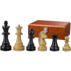 Wooden Chessmen Ludwig XIV hand-carved KH 110 mm