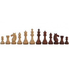 Schackpjäser handsnidade i trä Staunton Olimpico 85 mm