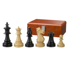 Wooden Chessmen Hand-carved Macrinius KH 83 mm