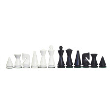 Schackpjäser i modern stil Pyramid Glossy  75 mm