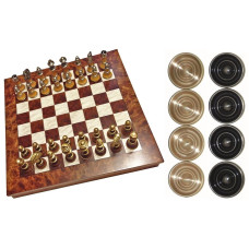 Chess & Draughts XL Elegant Not foldable